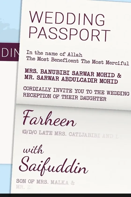 Creative Wedding Card invitation thumbnail