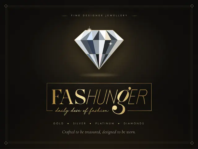 Fashunger designer jewellery brand identity