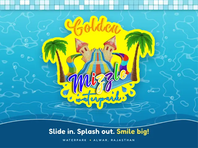 Golden Mizzle waterpark brand identity