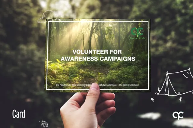 Green Club “Volunteer for awareness campaigns” card